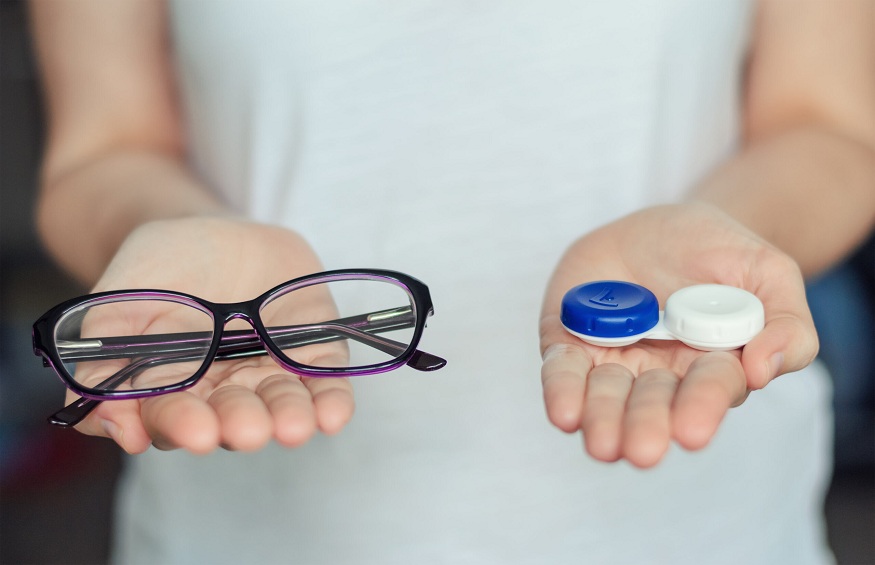 Contant Lens and Eyeglasses